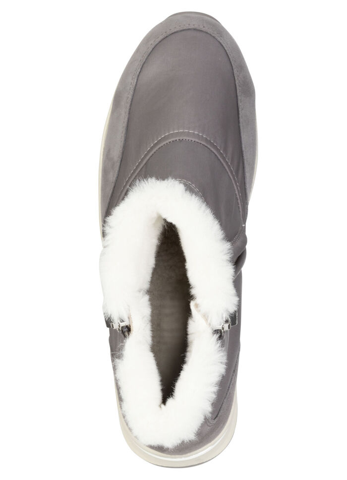 ELENA EDEN, gefütterte Damen-Boots, Winterschuhe, Weite H, mit herausnehmbarem Fußbett GRAU