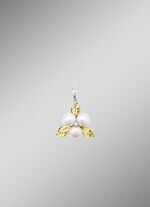 Blühende Schönheit: Anhänger mit Muschelkernperlen 