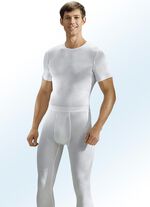 Hermko Dreierpack Schlupfjacken aus Feinripp, weiß 