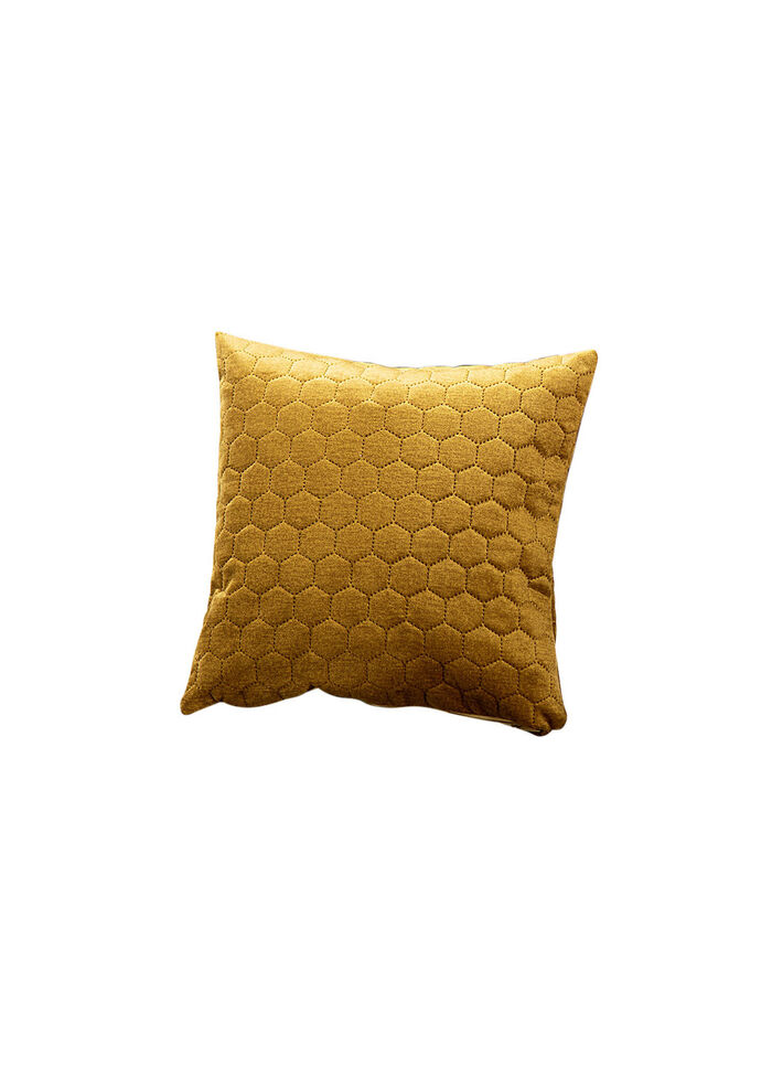Kissenbezug mit Wabenmusterung GOLD
