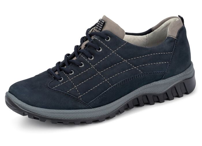 Waldl&auml;ufer Schn&uuml;rschuh aus hochwertigem Leder DUNKELBLAU
