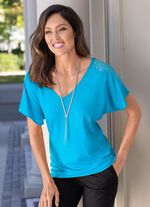 Shirt mit Strasszier 