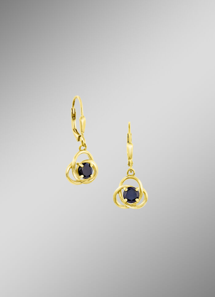 Ohrringe mit echten Safiren 