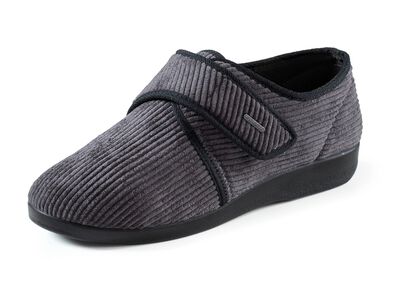 Klassische Herren-Hausschuhe, mit Klettverschluss 