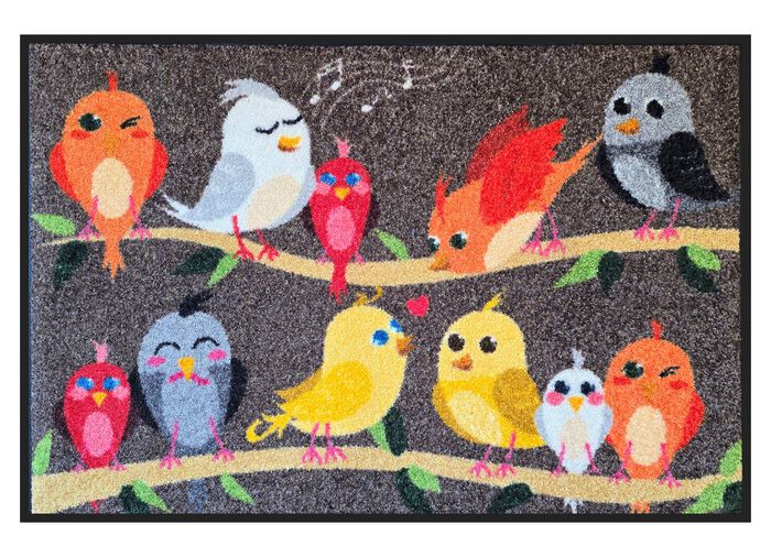 Fu&szlig;matte Vogelfamilie 