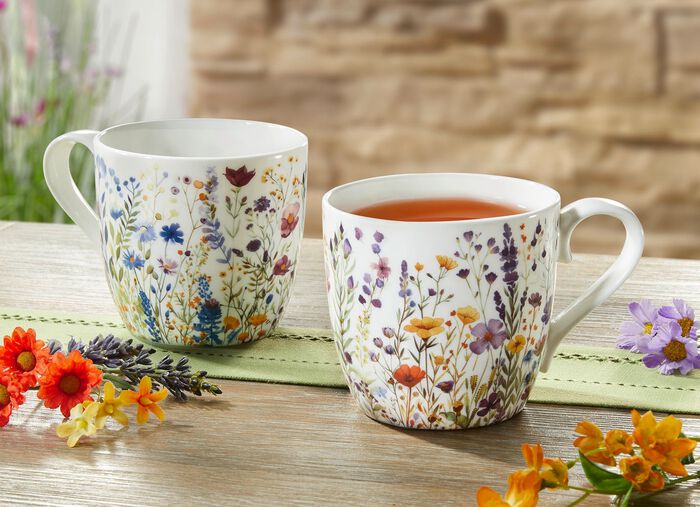 Henkelbecher Blumenwiese aus dem Hause K&ouml;nitz 