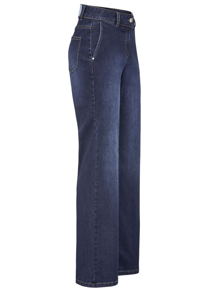 Jeans mit weiterem Beinverlauf 