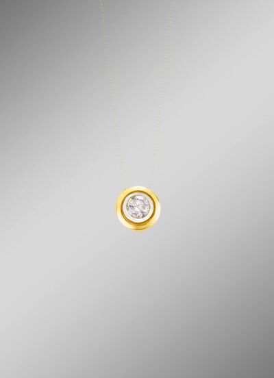 Exklusiv bei Bader: Anh&auml;nger in Bicolor mit 1 Brillant 