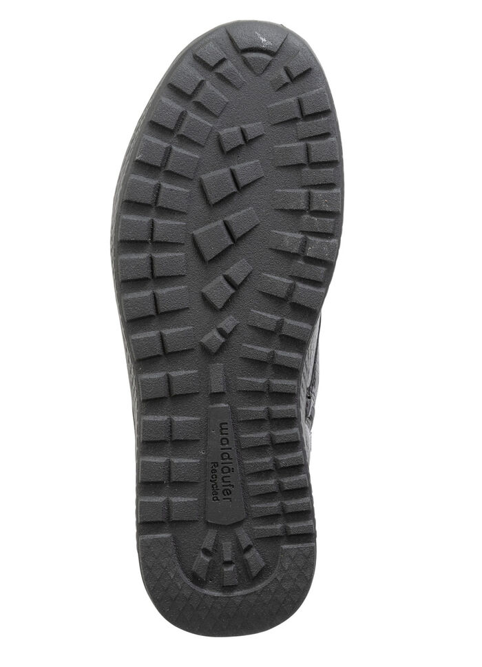 Waldläufer, bequeme Damen-Stiefeletten, Winterschuhe, Weite H, aus Hirschleder SCHWARZ