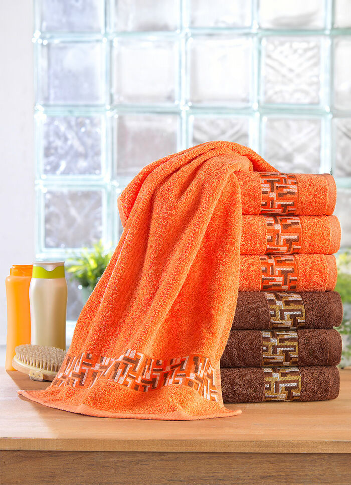 Frottier-Serie mit Jacquard-Bordüre 