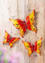 Schmetterlinge aus Metall, 3er-Set 