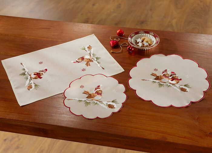 Wunderbar winterliche Tisch- und Raumdekoration SEKT-BUNT