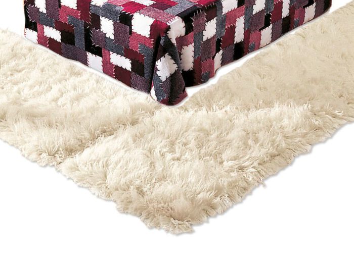 Original griechische Flokati-Teppiche NATUR