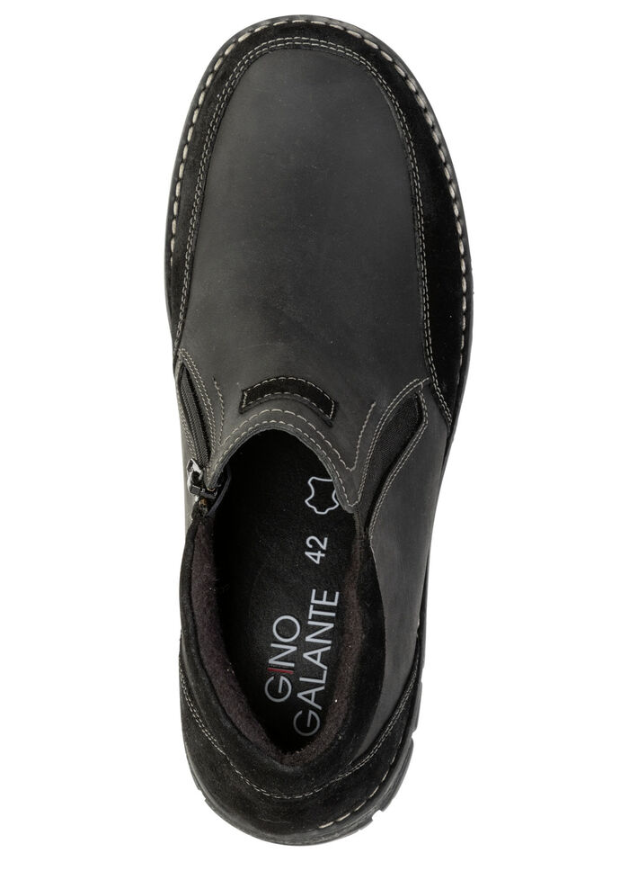 GINO GALANTE, klassische Herren-Boots, mit herausnehmbarem Fußbett SCHWARZ