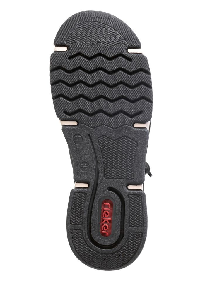 Rieker Sneaker aus schattiertem Synthetik und Textil SCHWARZ