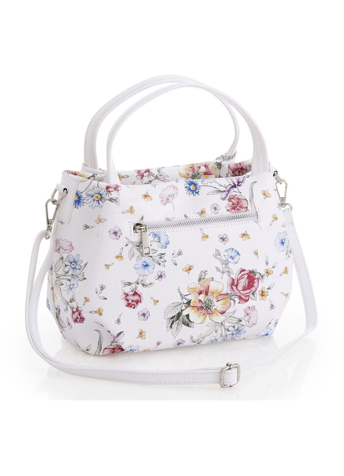 Laurina, Tasche, Damen, mit abnehmbarem, verstellbarem Umhängeriemen WEISS-MULTICOLOR