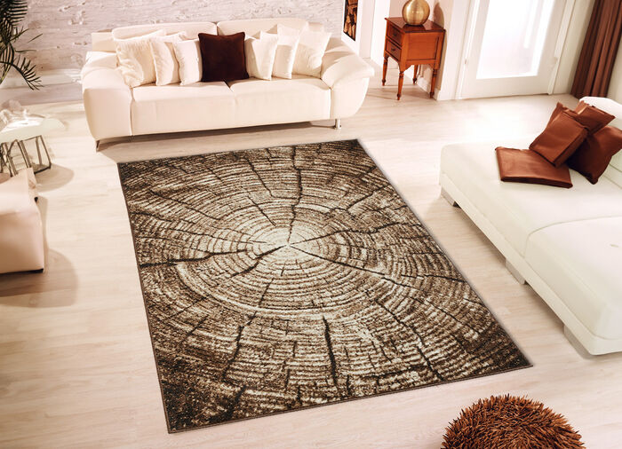 Brücken und Teppiche in Heatset-Frisé Qualität BRAUN