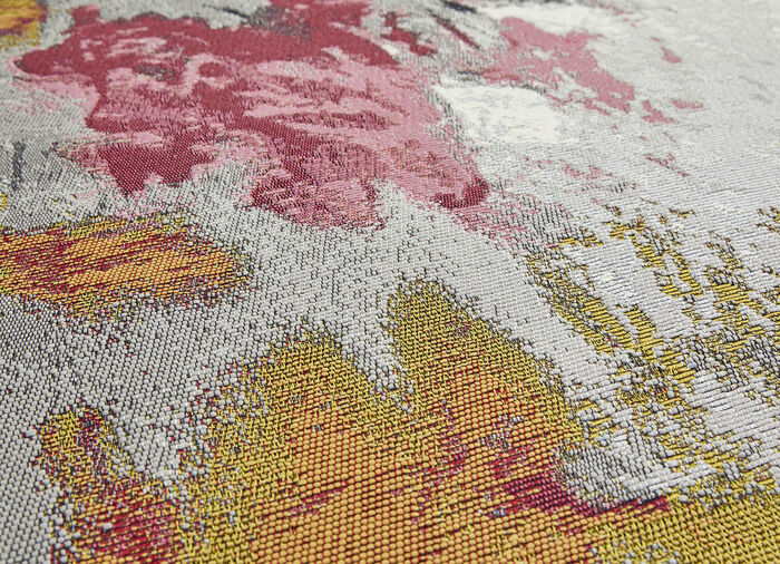 Brücken und Teppich mit rutschhemmender Latex-Rückseite GRAU-MULTI