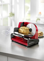 Allesschneider aus hochwertigem Edelstahl ROT