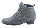 Waldl&auml;ufer Schn&uuml;r-Stiefelette mit floraler Pr&auml;gung 