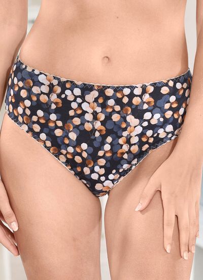 Zweierpack Slips mit farbharmonischem Druckdessin 