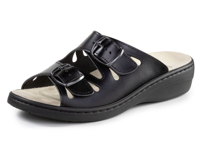 ELENA EDEN Pantolette aus Nappaleder SCHWARZ