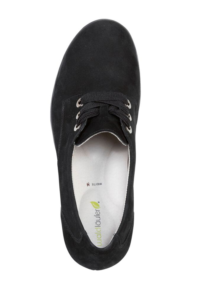 Waldl&auml;ufer, bequemer Damen-Trotteur, Weite H, mit herausnehmbarem Fu&szlig;bett SCHWARZ