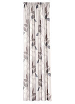 Übergardine "Blätterranken" TAUPE