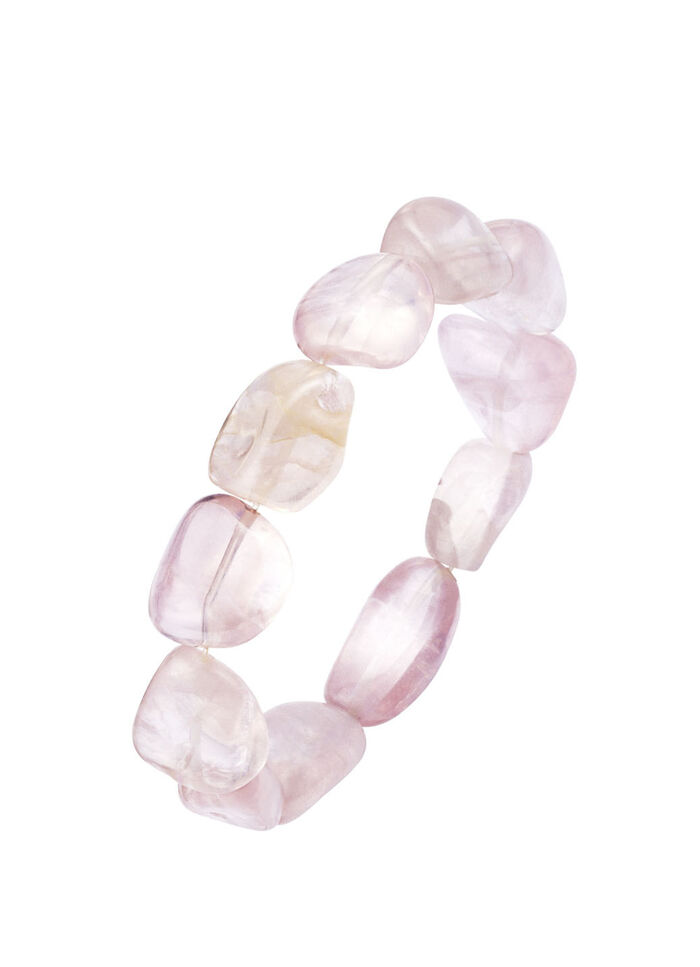 Echt Rosenquarz Armband  
