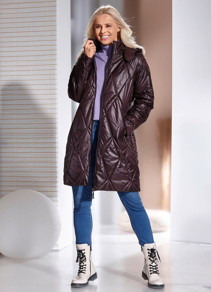 Kurzmantel mit 2-Wege-Reißverschluss 