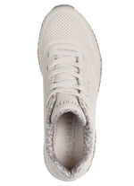 SKECHERS, trendige Damen-Sneaker, mit sichtbarem Luftpolster WEISS-LEO