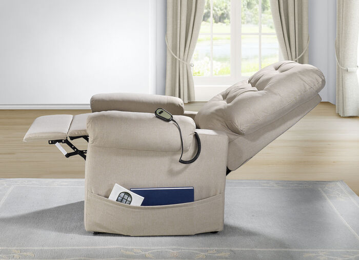 TV-Sessel mit Motor und Aufstehhilfe BEIGE