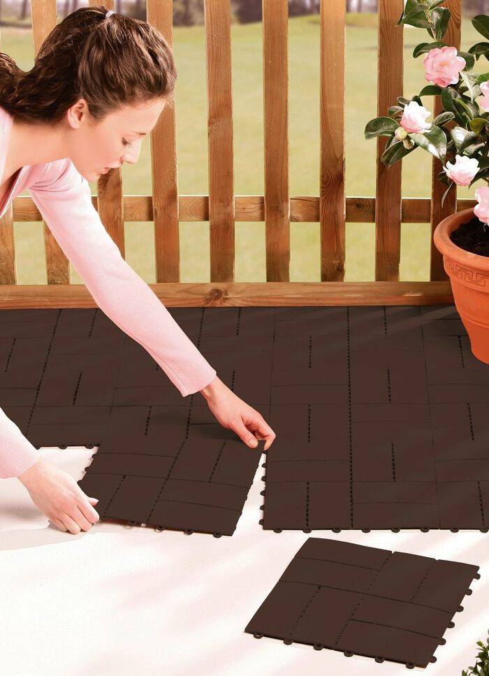 Terrassenplatten-Set, 12-teilig 