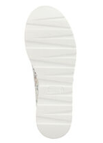 Waldläufer Sneaker aus floral bedrucktem Nubukleder EISBLAU-BUNT