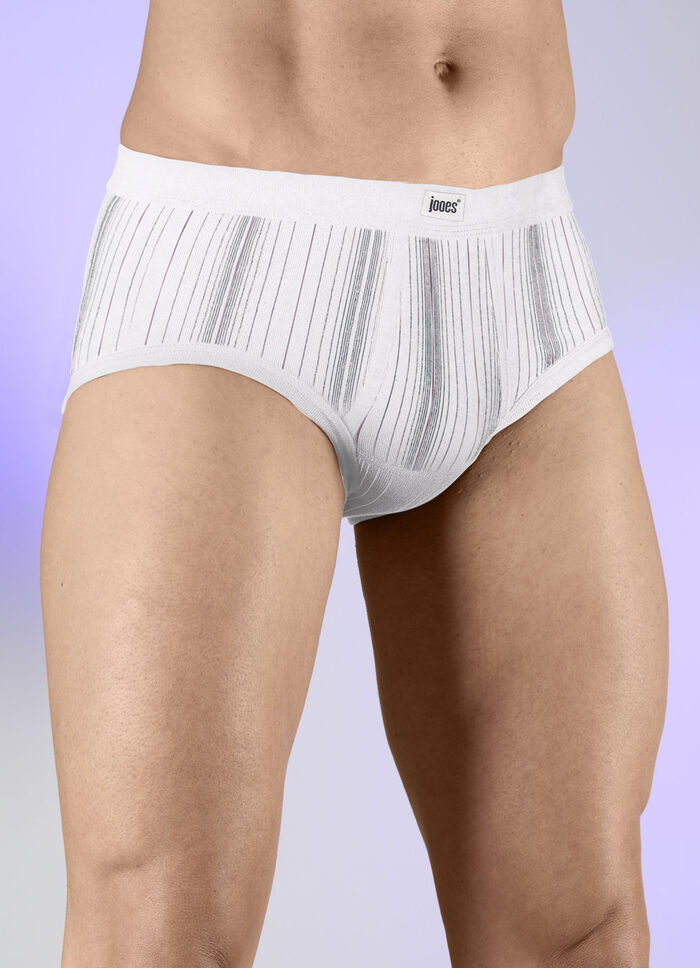 F&uuml;nferpack Slips aus Feinripp 3X MARINE-BUNT, 2X WEISS-BUNT