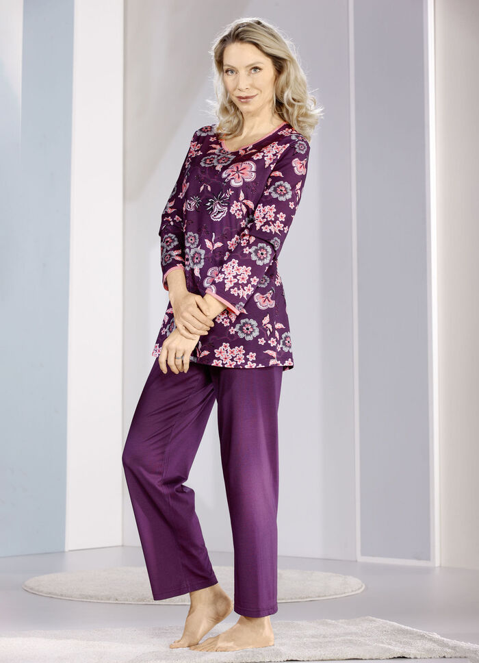 Laurina Schlafanzug, lange &Auml;rmel und langer Hose  