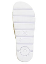 ELENA EDEN, sommerliche Damen-Pantoletten, aus Leder BEIGE