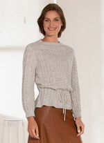 Pullover mit Kordelzug in der Taille 