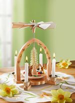 Holz-Tischpyramide aus dem Erzgebirge NATUR