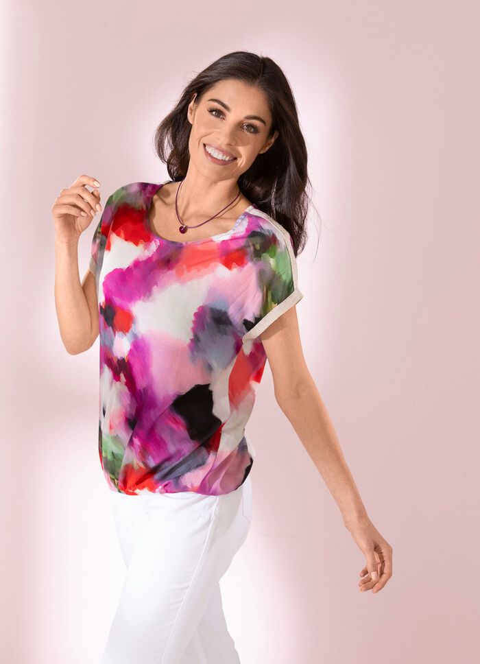 Tunika mit Glanzb&auml;ndchen 