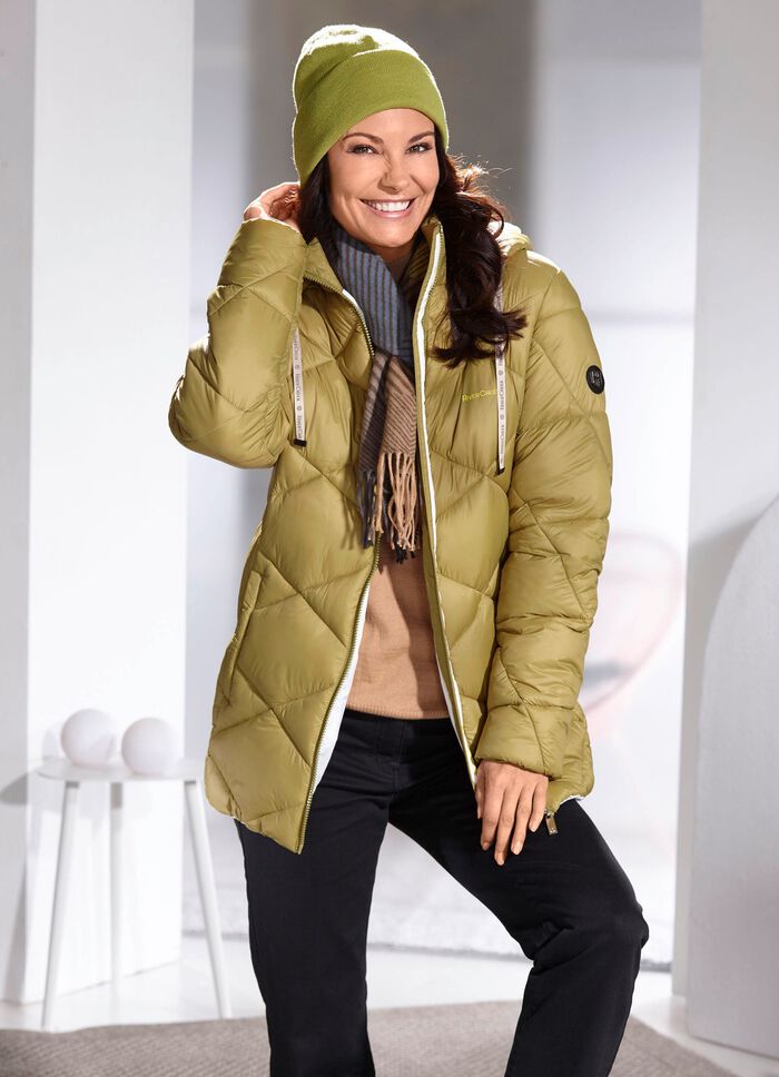 Jacke mit Rautenstepp 