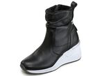 Stiefelette aus weichem Nappaleder SCHWARZ