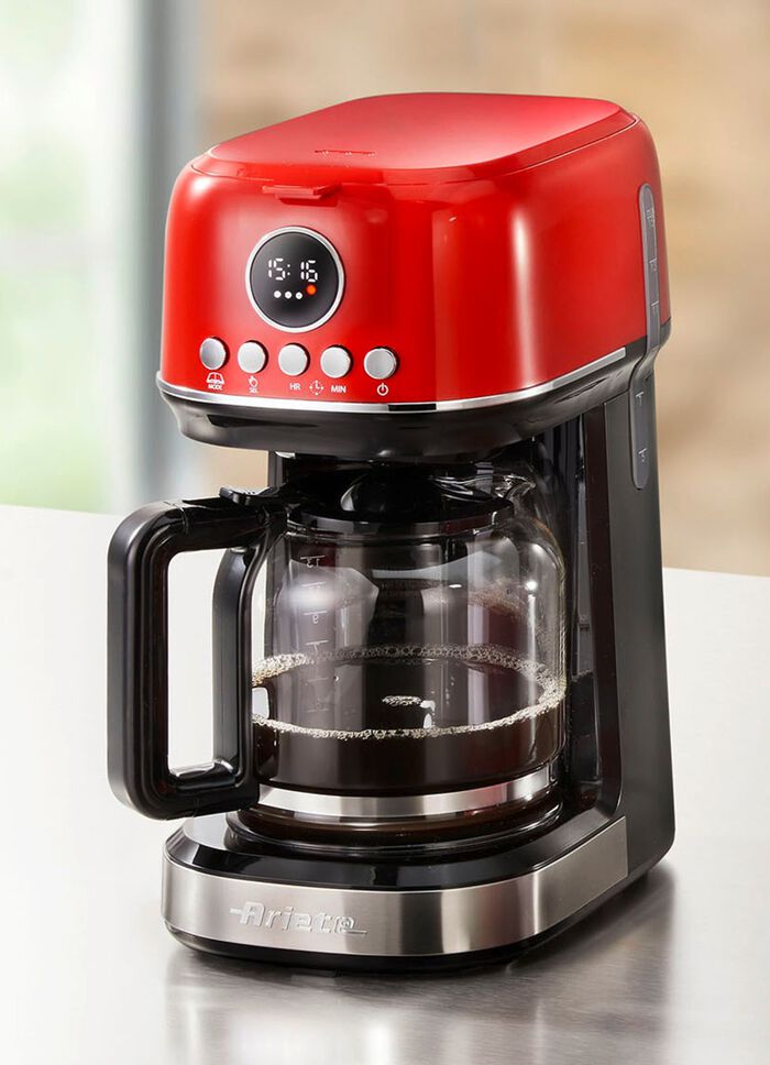 Ariete Fr&uuml;hst&uuml;cksserie moderna im Retro-Design ROT