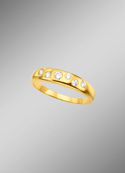 Damenring mit Zirkonia 