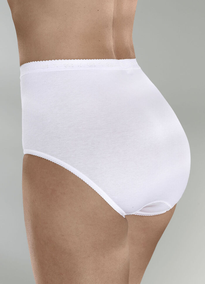 Dreierpack Slips mit elastischen Abschlüssen 