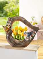 Pflanzschale Herz in Holzoptik 