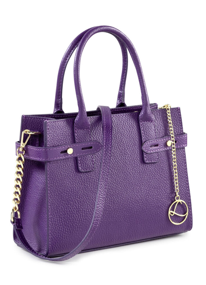 Laurina Tasche aus genarbtem Kalb-Nappaleder LILA