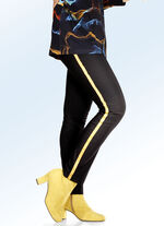 Hose mit tollem, angesagtem Galonstreifen SCHWARZ-MESSING