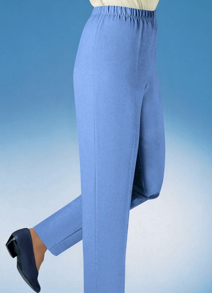 Hose in Schlupfform in 29 Farben BLEU
