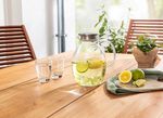 Glaskanne mit integriertem Sieb 